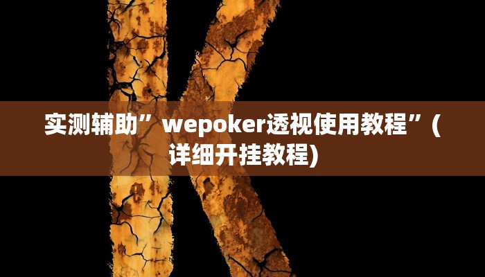 实测辅助”德扑之星德州透视作弊辅助”(详细开挂教程)