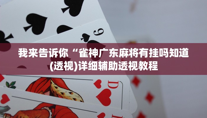 我来告诉你“哈哈贵阳捉鸡麻将开挂神器下载(透视)详细辅助透视教程