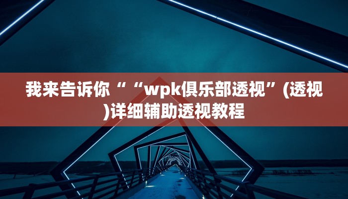 实测辅助”wepoker辅助透视挂软件 ”(详细开挂教程)