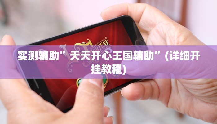 实测辅助”天天开心王国辅助”(详细开挂教程)