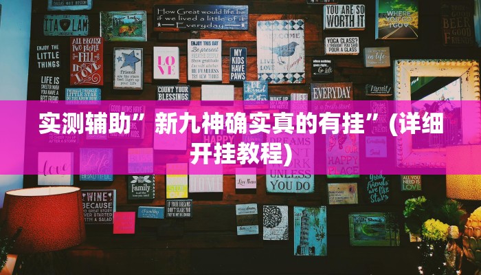 实测辅助”新九神确实真的有挂”(详细开挂教程)
