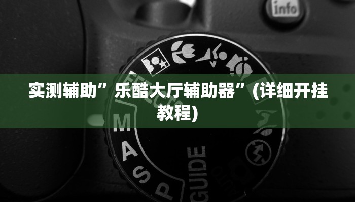 实测辅助”乐酷大厅辅助器”(详细开挂教程)