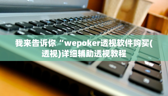 我来告诉你“wepoker透视软件购买(透视)详细辅助透视教程