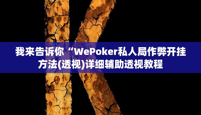 我来告诉你“阿坝斗十四开挂神器(透视)详细辅助透视教程