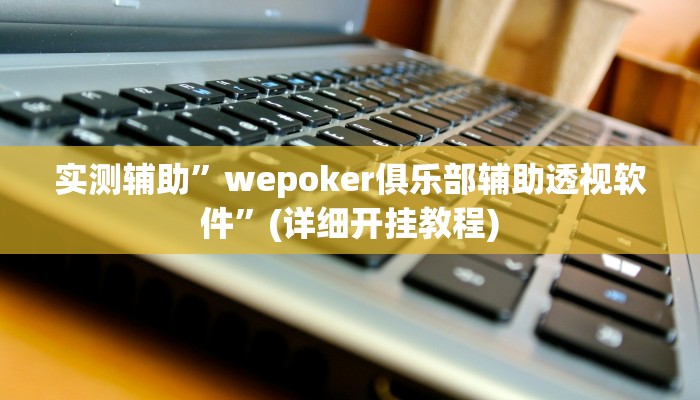 实测辅助”wepoker俱乐部辅助透视软件”(详细开挂教程)
