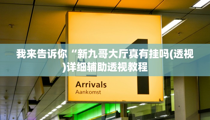 我来告诉你“wepoker透视脚本免费(透视)详细辅助透视教程