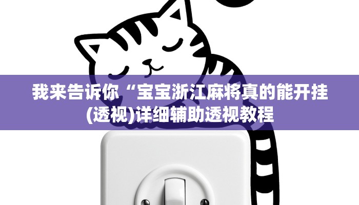 我来告诉你“聚(透视)详细辅助透视教程