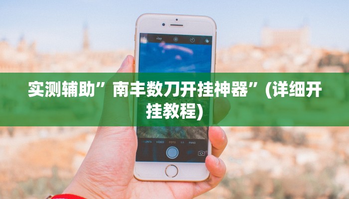 实测辅助”南丰数刀开挂神器”(详细开挂教程)