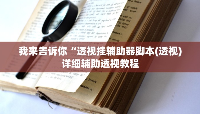 我来告诉你“透视挂辅助器脚本(透视)详细辅助透视教程