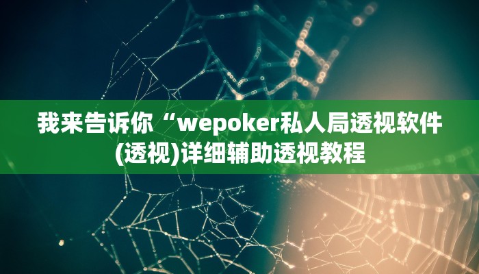我来告诉你“德扑之星到底有没有辅助挂(透视)详细辅助透视教程