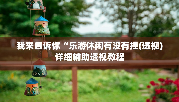 我来告诉你“乐游休闲有没有挂(透视)详细辅助透视教程