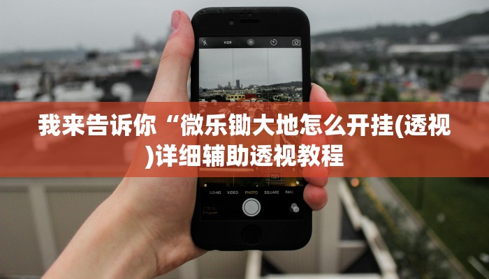我来告诉你“微乐锄大地怎么开挂(透视)详细辅助透视教程