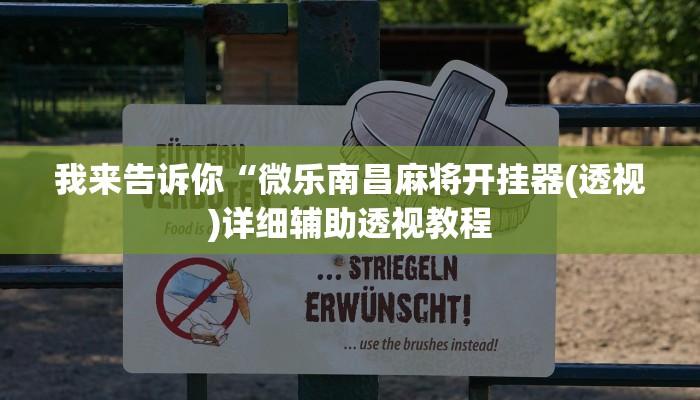 我来告诉你“微乐南昌麻将开挂器(透视)详细辅助透视教程