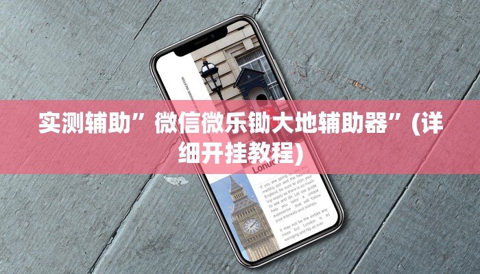 实测辅助”微信微乐锄大地辅助器”(详细开挂教程)