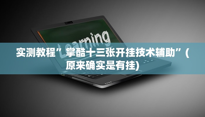 实测教程”掌酷十三张开挂技术辅助”(原来确实是有挂)